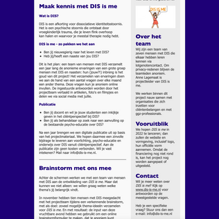DIS is me 1 Maak kennis en denk mee